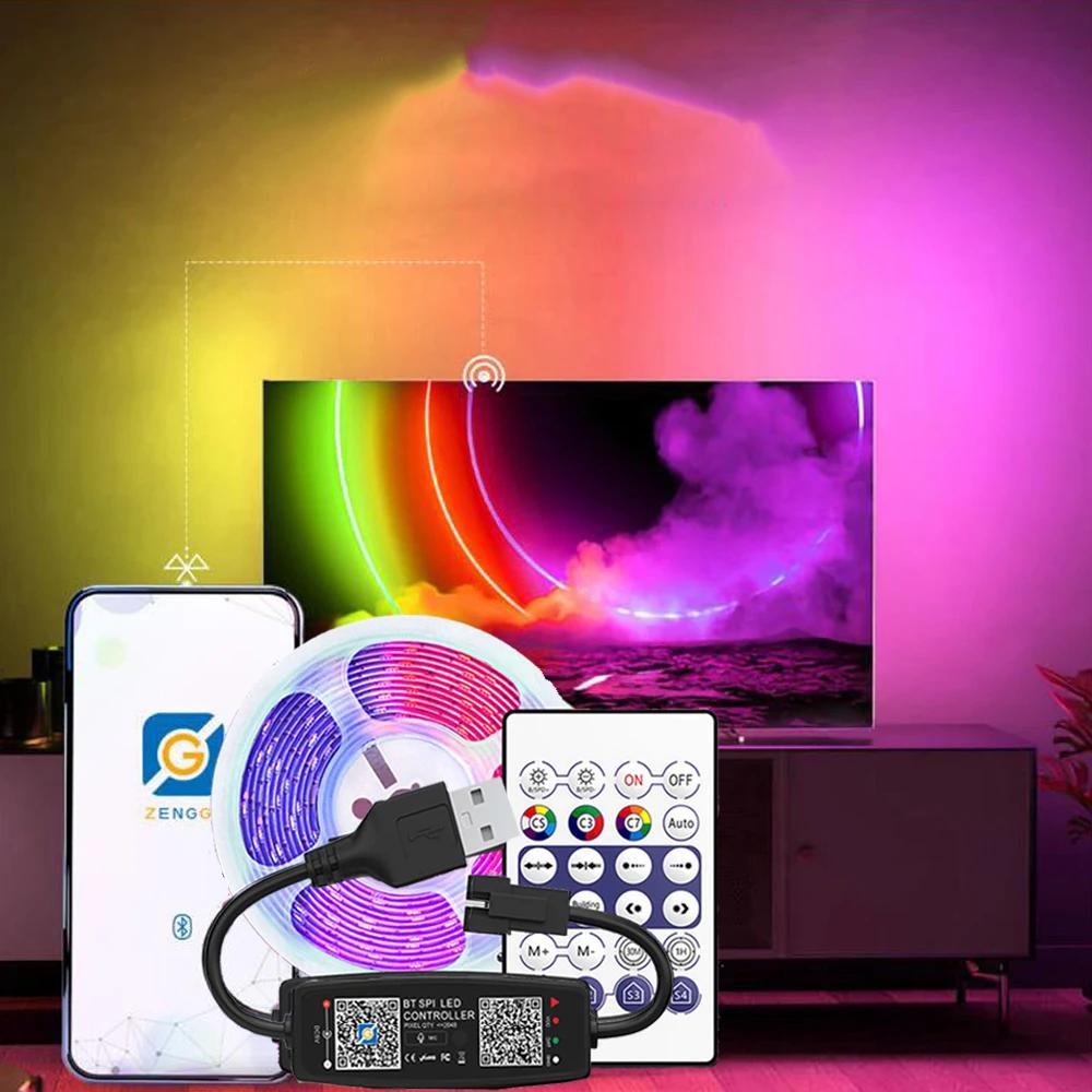5V USB  ȣȯ  ּ   RGB WS2812B Led Ʈ Ʈ  TV Ʈ Űġ ǳ  